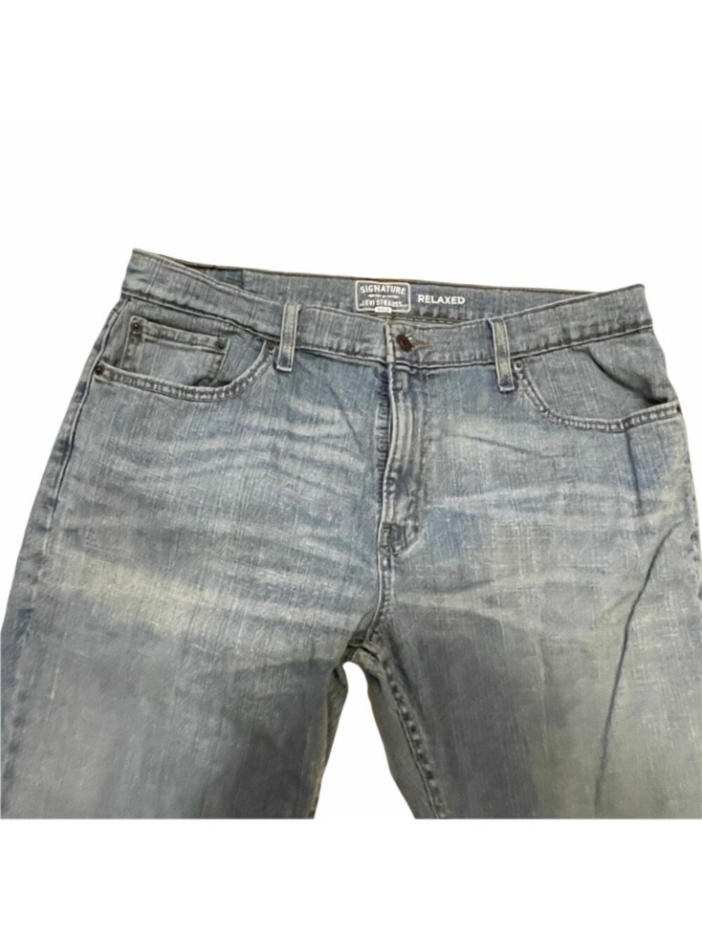 Levi Signature Gold Jeans Men’s 36x30 Relaxed Fit Stretch Stonewashed Denim Y2K - Picture 5 of 7